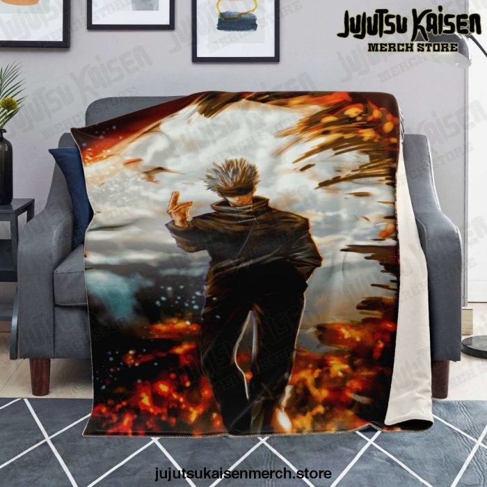 Satoru Gojo Jujutsu Kaisen Microfleece Blanket Premium - Aop
