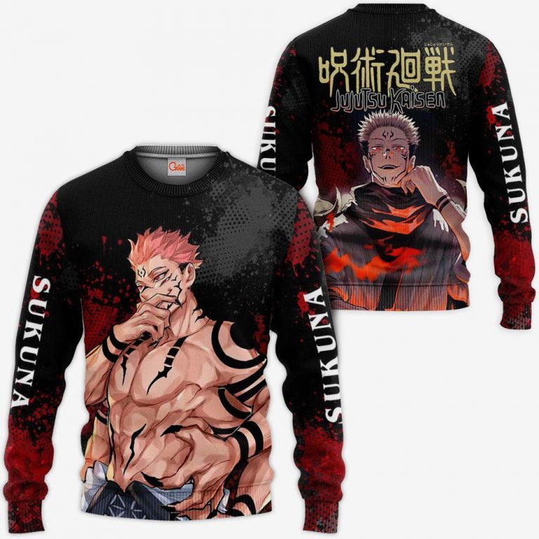 Jujutsu Kaisen Sukuna Zipper Hoodie - Jujutsu Kaisen Merch Store