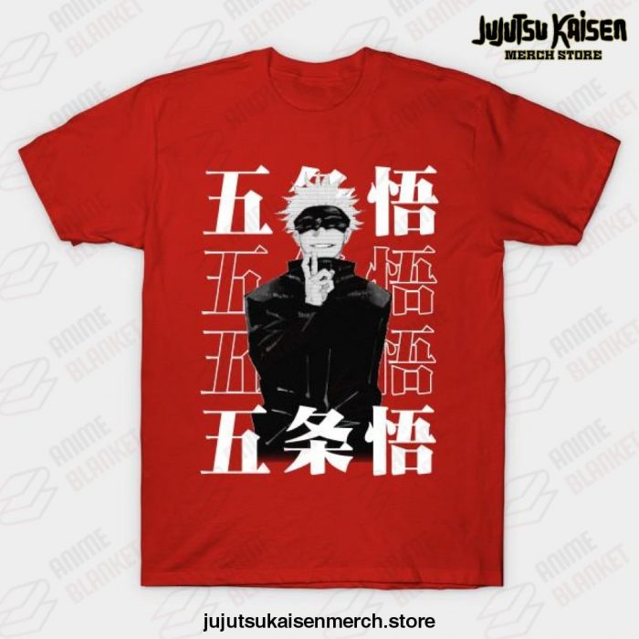 Gojo Satoru - Jujutsu Kaisent-Shirt Red / S