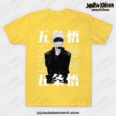 Gojo Satoru - Jujutsu Kaisent-Shirt Yellow / S
