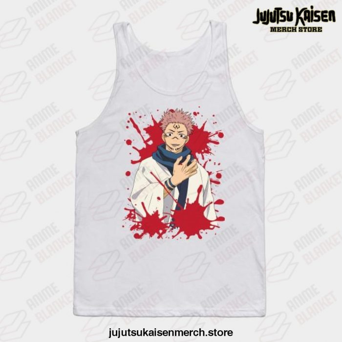 Jujutsu Kaisen Anime - Sukuna Tank Top White / S