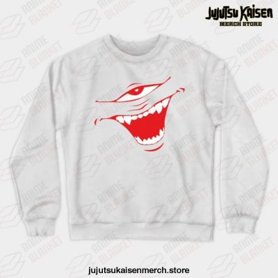 Jujutsu Kaisen Cursed Mouth Crewneck Sweatshirt White / S