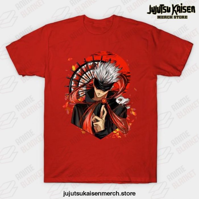 Jujutsu Kaisen Satoru Gojo Anime T-Shirt Red / S