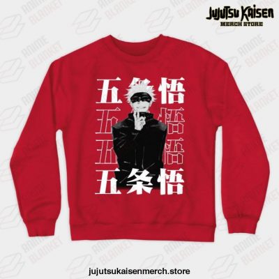 Jujutsu Kaisen - Satoru Gojo Crewneck Sweatshirt Red / S