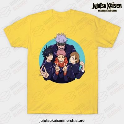 Jujutsu Kaisen Team T-Shirt Yellow / S