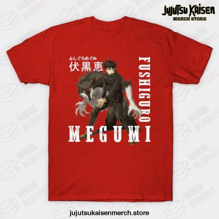 Megumi Jujutsu Kaisen T-Shirt Red / S