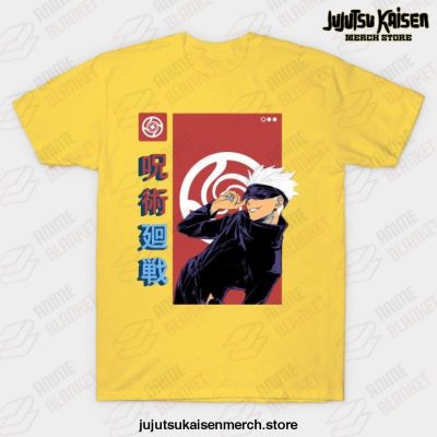 Satoru Gojo Jujutsu Kaisen T-Shirt Yellow / S