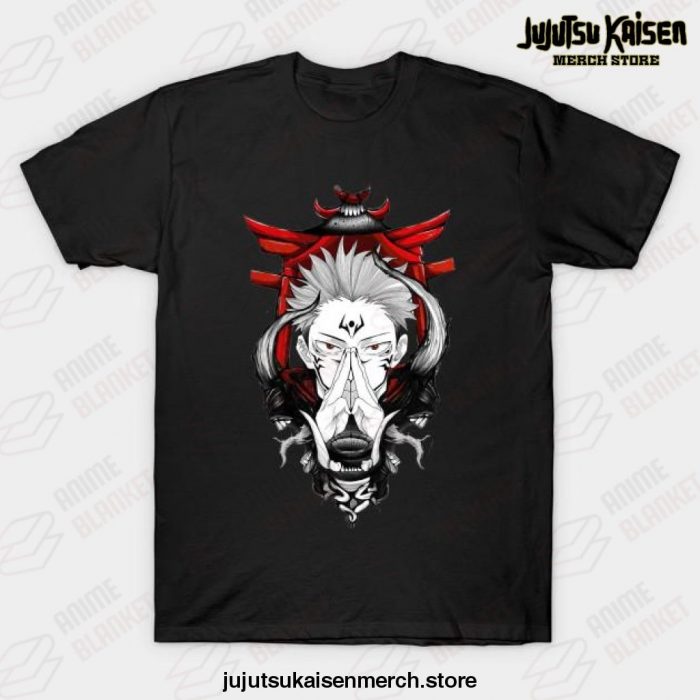 Sukuna Anime Jujutsu Kaisen T-Shirt Black / S