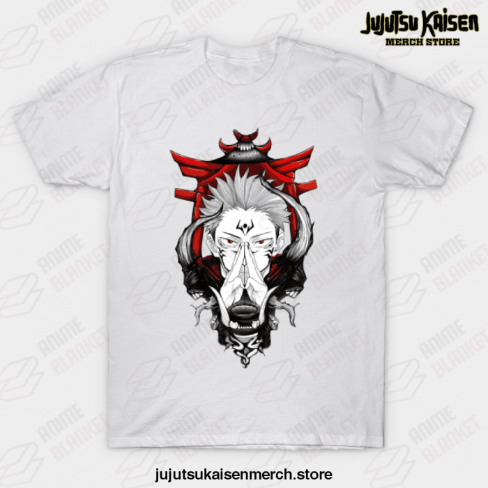 Sukuna Anime Jujutsu Kaisen T-Shirt White / S