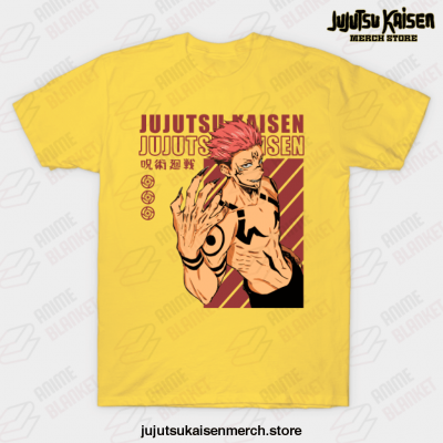 Sukuna - Jujutsu Kaisen T-Shirt Yellow / S