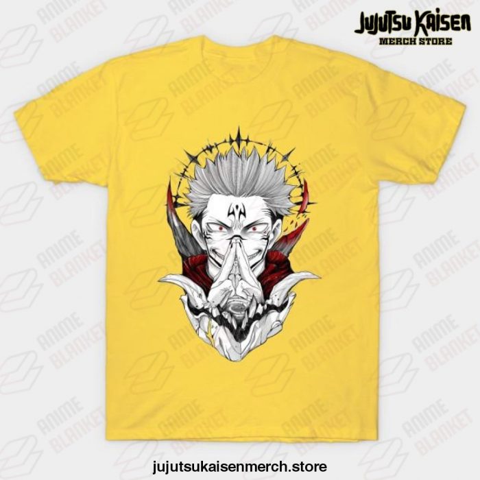Sukuna Jujutsu Kaisen T-Shirt Yellow / S