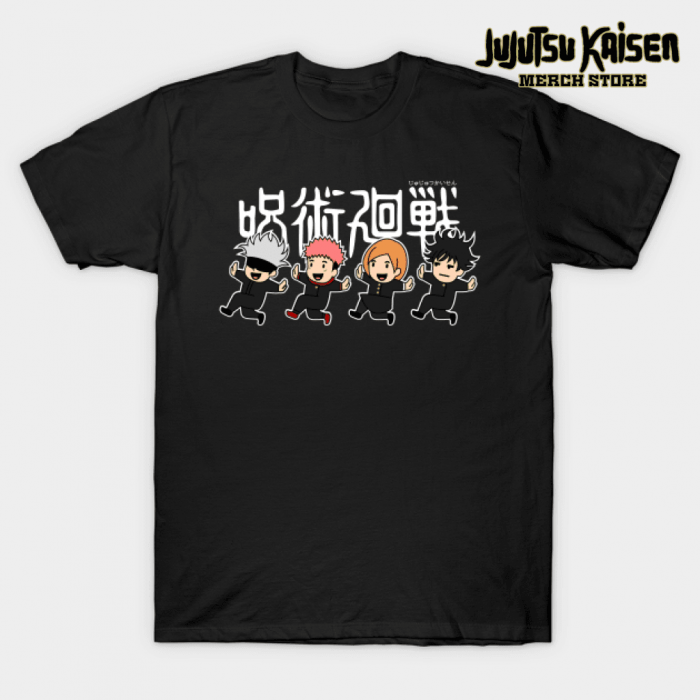 Jujutsu Kaisen Chibi Character T-Shirt Black / S