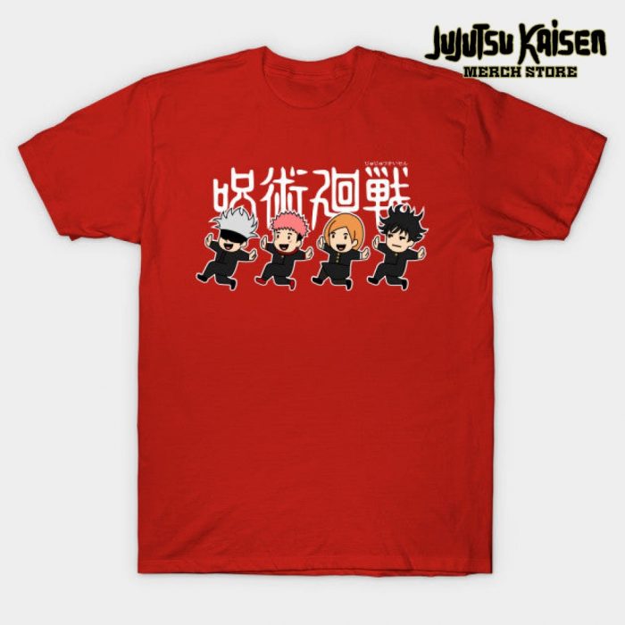 Jujutsu Kaisen Chibi Character T-Shirt Red / S