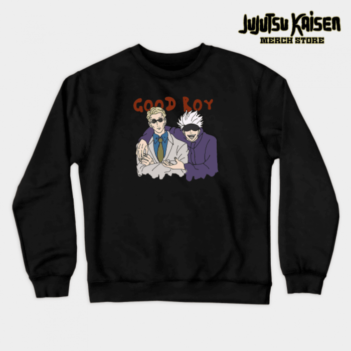 Jujutsu Kaisen Good Boy Crewneck Sweatshirt Black / S