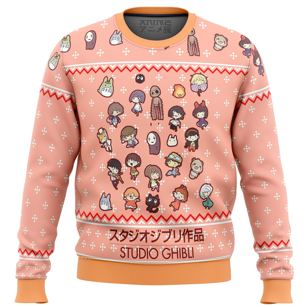 Studio Ghibli Cuties Ugly Christmas Sweater