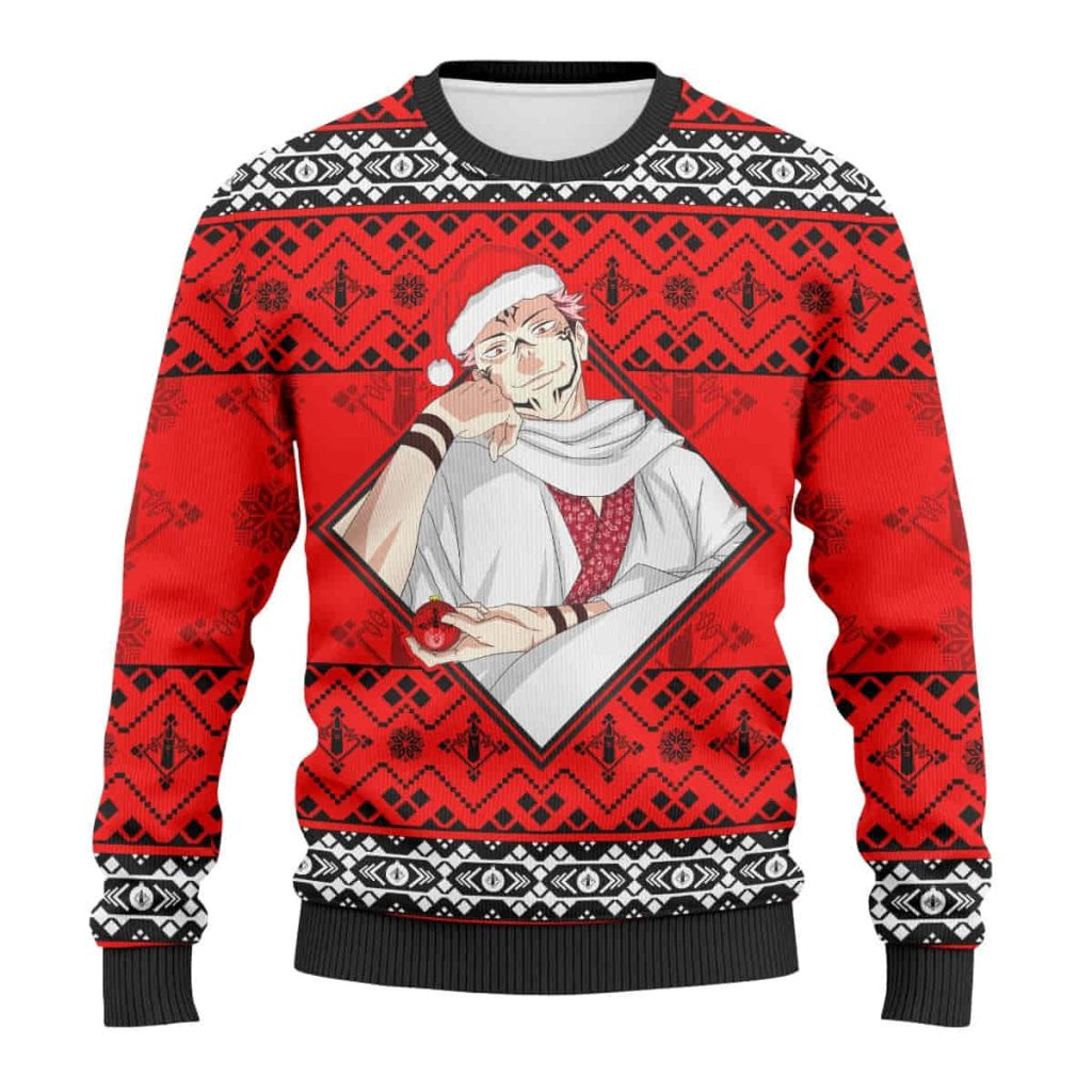 Sukuna Jujutsu Kaisen Ugly Christmas Sweater